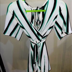 Stripped Romper
